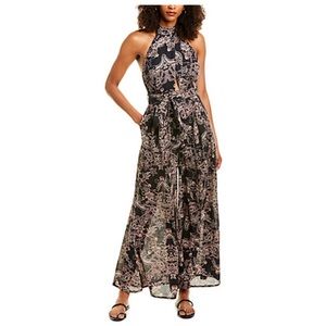 Free People Tie Neck Halter Jumpsuit